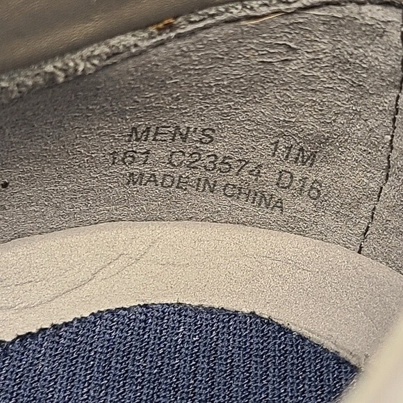 Cole Haan ZEROGRAND Perforated Oxford Marine Grey Nubuck Mens Size 11 - Picture 14 of 16